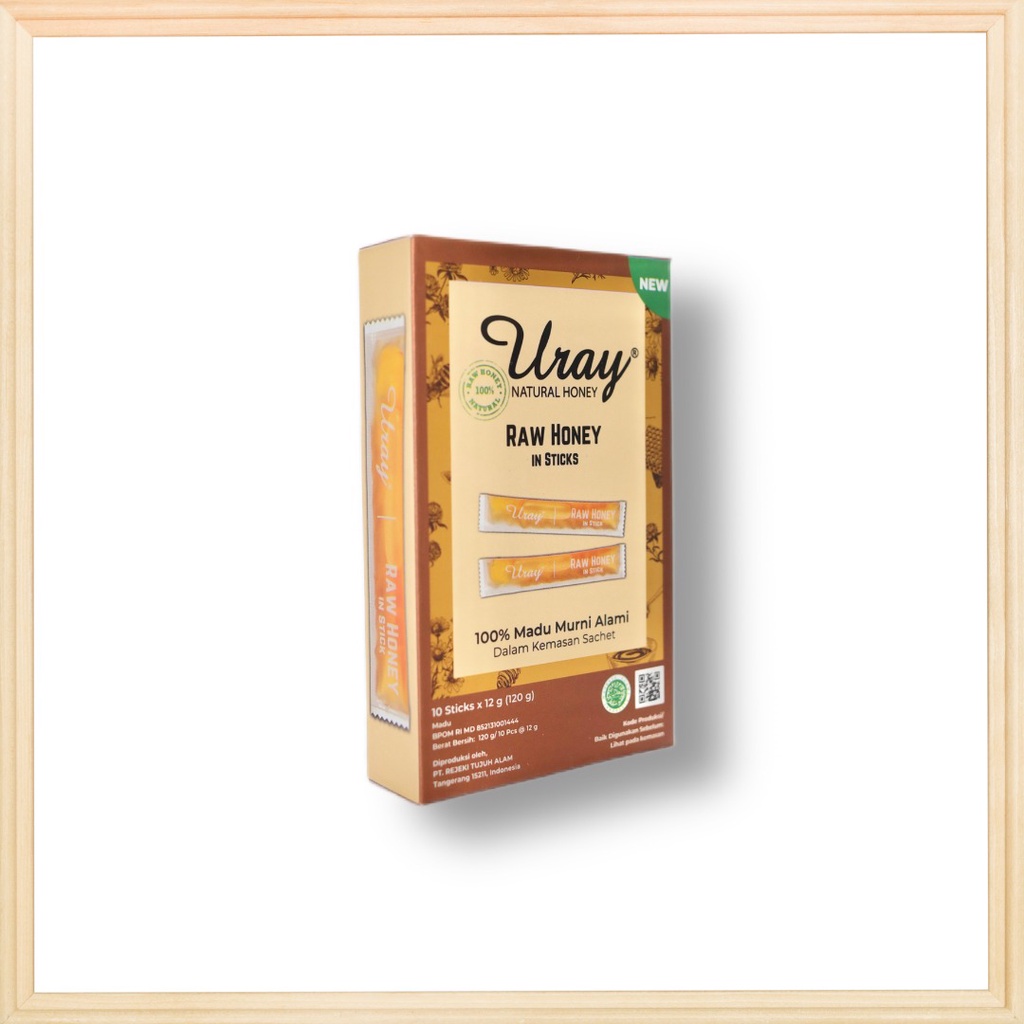 Uray Raw Honey In Stick (Madu Hutan Uray Sachet) - 1 box (10 sticks) thumbnail 4