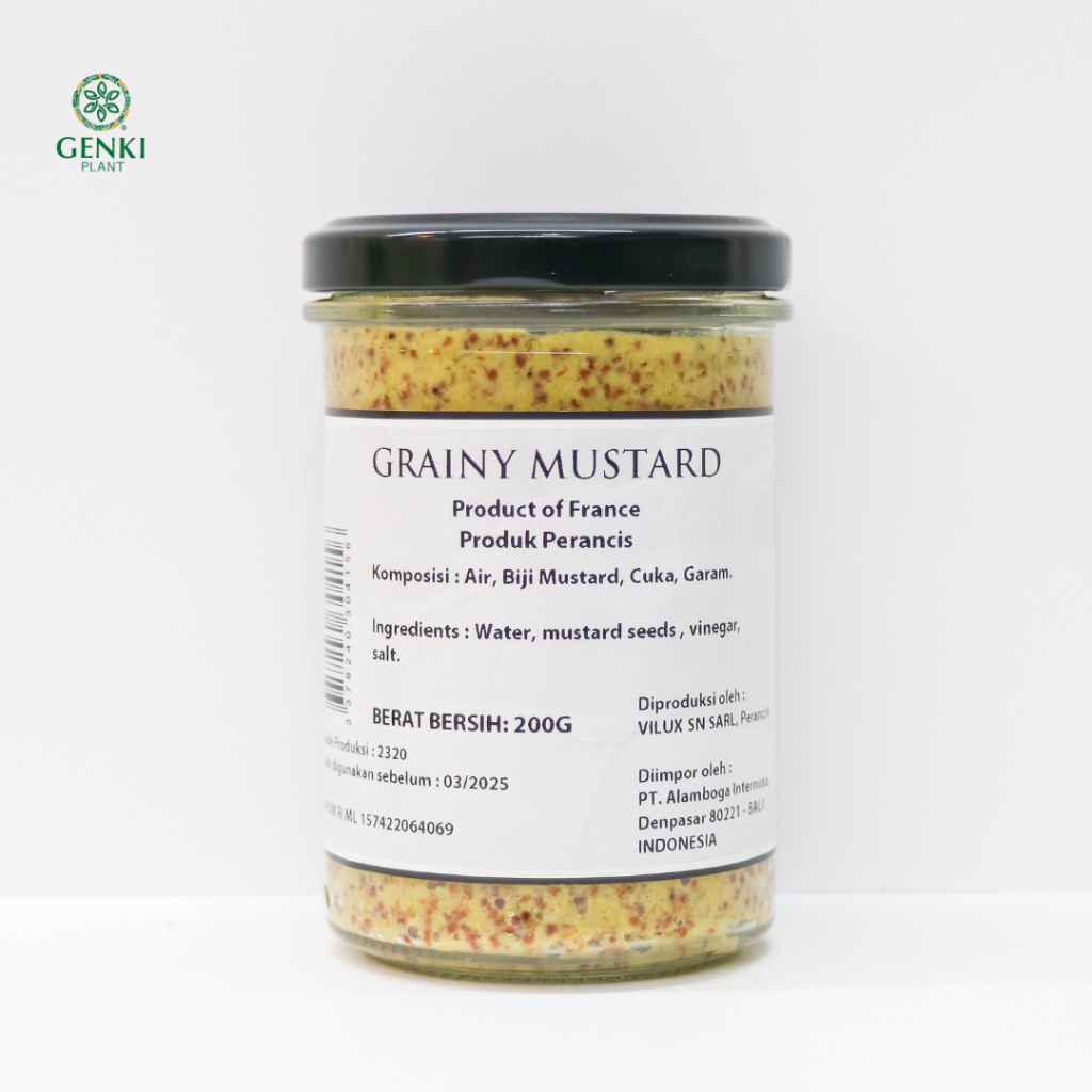 Vilux Grainy Dijon Mustard - 200 g thumbnail 2